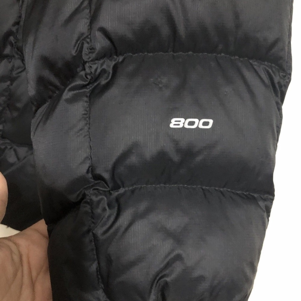 NORTH FACE 800 PRO SERIES DOWN JACKET MENS XL PTP 25 HEM 27 BLACK NICE 800 - Picture 6 of 16